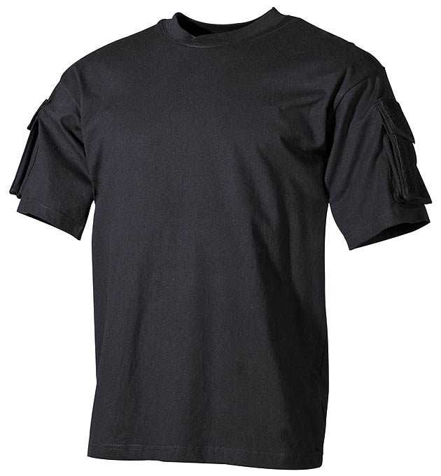 US T-Shirt, halbarm, schwarz,