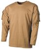 Product image 1 of the product “US Shirt, long-sleeved, coyote, with sleeve pockets ”