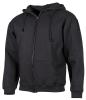 Product image 1 of the product “Hooded Sweat Jacket, 340 g/m², black ”