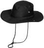 Image 1 de l'article Chapeau de brousse, noir, mentonnière, bord pliable 