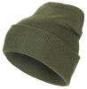 Image 1 de l'article Bonnet, 100% Laine, maille fine, olive 