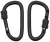 Artikelbild 1 des Artikels “Karabiner, Schraubverschluss, D 6mm x 6cm, 2er Pack,schwarz “