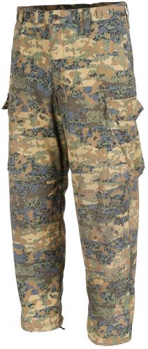 Artikelbild des Artikels “Österr. Kampfanzugshose, TAZ tarn, R/S, gebr.,repariert “