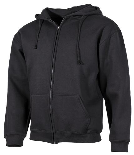 Product image of the product “Hooded Sweat Jacket, 340 g/m², black ”