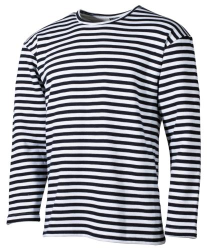 Product image of the product “Russian Navy Shirt, white-blue, long-sleeved, winter ”