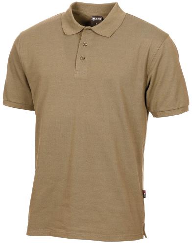 Artikelbild des Artikels “Poloshirt, coyote tan, mit Knopfleiste “