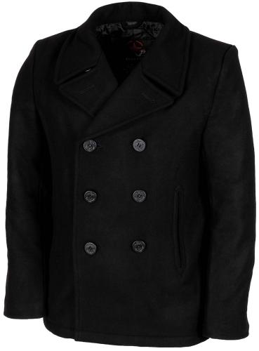 Artikelbild des Artikels “US Pea Coat, schwarz, mit schwarzen Knöpfen “