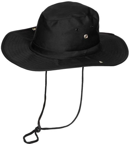 Artikelbild des Artikels “Buschhut, schwarz, mit Kinnband, zum Hochstellen “