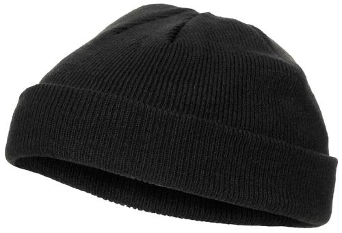 Artikelbild des Artikels “Rollmütze, Polyacryl, schwarz, fein gestrickt, extra kurz “