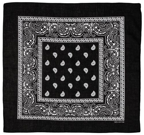 Artikelbild des Artikels “Bandana, schwarz-weiß, ca. 55 x 55 cm, Baumwolle “