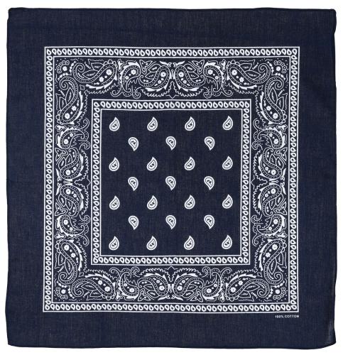 Artikelbild des Artikels “Bandana, navyblau-weiß, ca. 55 x 55 cm, Baumwolle “