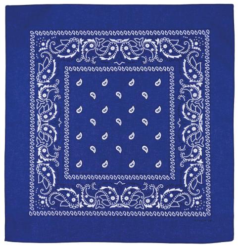 Artikelbild des Artikels “Bandana, royalblau-weiß, ca. 55 x 55 cm, Baumwolle “