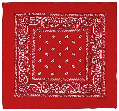 Artikelbild des Artikels “Bandana, rot-weiß, ca. 55 x 55 cm, Baumwolle “