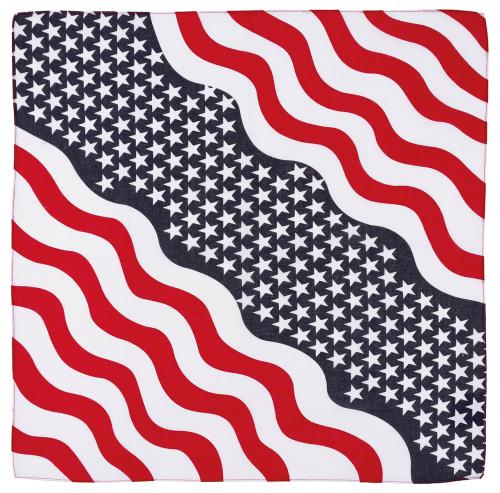 Artikelbild des Artikels “Bandana, Stars und Stripes, ca. 55 x 55 cm, Baumwolle “