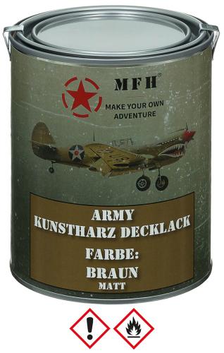 Artikelbild des Artikels “Army Lack, BRAUN, matt, Dose, 1 l “