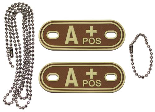 Artikelbild des Artikels “Blutgruppenmarken, mit Ketten, desert, 