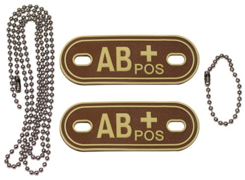 Artikelbild des Artikels “Blutgruppenmarken, mit Ketten, desert, 