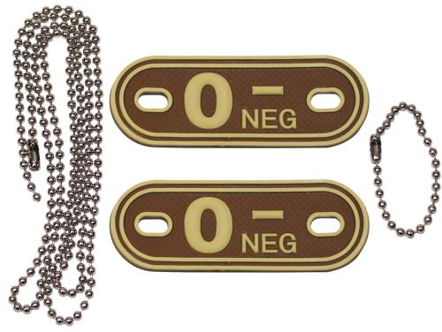 Artikelbild des Artikels “Blutgruppenmarken, mit Ketten, desert, 