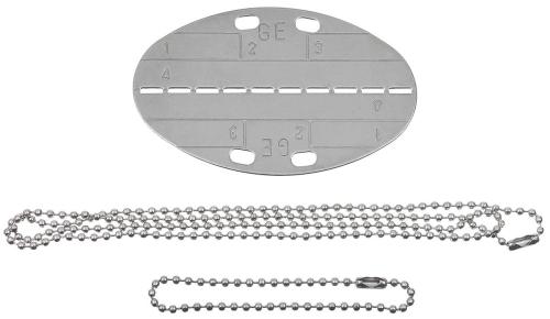 Artikelbild des Artikels “BW Erkennungsmarke, oval, mit Ketten “