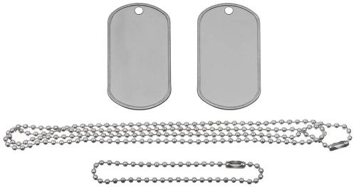 Artikelbild des Artikels “US Erkennungsmarken, mit Ketten, Edelstahl “
