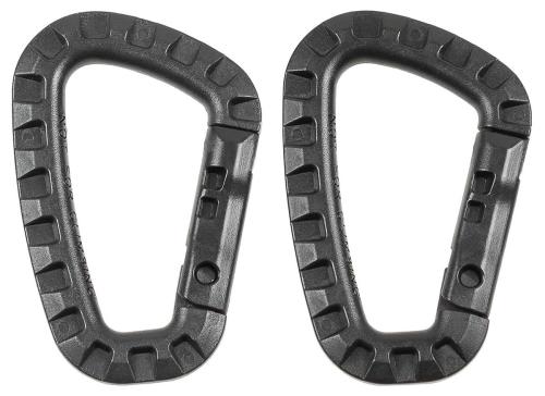 Artikelbild des Artikels “Karabiner, Plastik, schwarz, D 7 mm x 8,5 cm, 2er Pack “