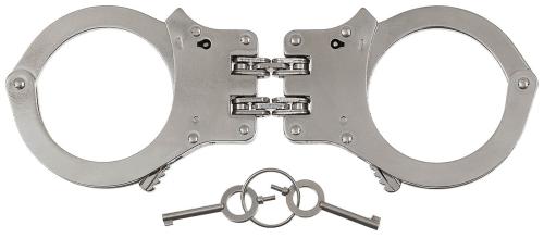 Artikelbild des Artikels “Handschellen, mit Doppelkette, stabile Ausführg., 2 Schlüssel “