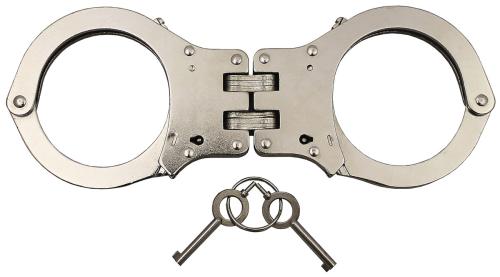 Artikelbild des Artikels “Handschellen, mit Gelenk, stabile Ausführg., 2 Schlüssel “