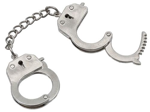 Artikelbild des Artikels “Handschellen, silber, Metall, Schlüsselanhänger,12 St./Disp. “