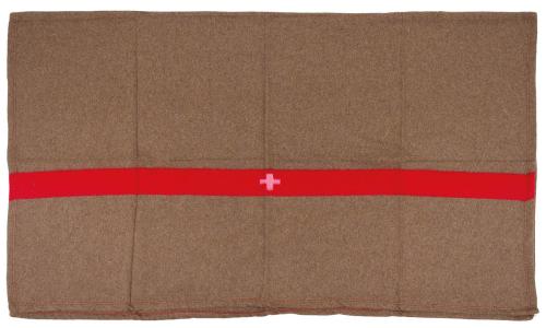 Artikelbild des Artikels “Schweiz. Wolldecke, braun, ca. 200 x 150 cm “