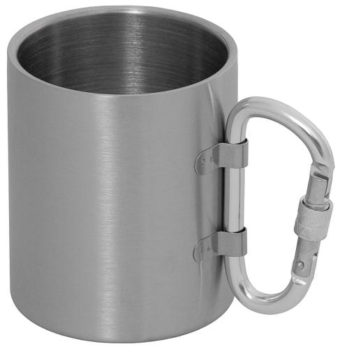 Artikelbild des Artikels “Tasse, Edelstahl, Karabiner, doppelwandig, ca. 300 ml “