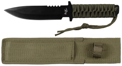 Artikelbild des Artikels “Messer, feststehende Klinge, oliv, Griff umwickelt “