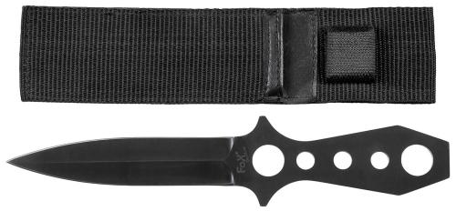 Artikelbild des Artikels “Wurfmesser, 2-schneidig, schwarz, Scheide “