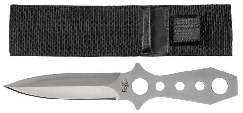 Artikelbild des Artikels “Wurfmesser, 2-schneidig, Edelstahl, Scheide “