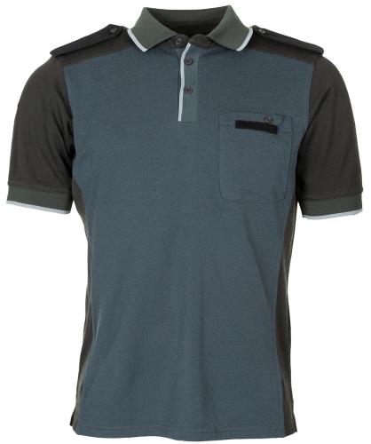 Artikelbild des Artikels “Brit. Poloshirt, blau/grau, gebr. “
