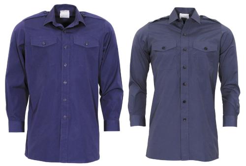Artikelbild des Artikels “Brit. Feldhemd, dunkelblau, langarm, gebr. “