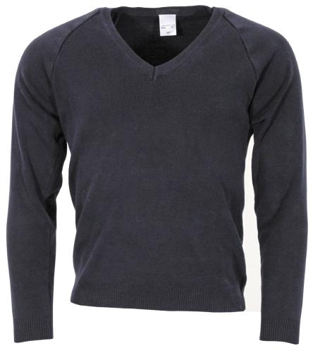 Artikelbild des Artikels “Brit. Pullover, blau, V-Ausschnitt, gebr. “
