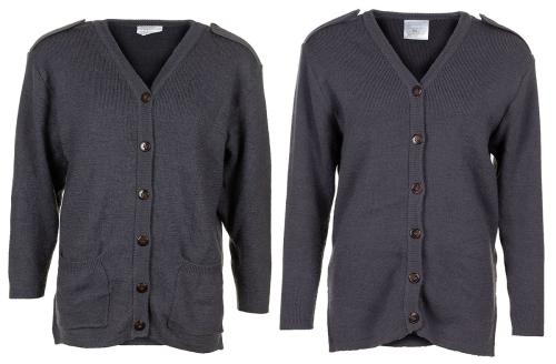 Artikelbild des Artikels “Brit. Kommando Strickweste, DAMEN, blau/grau, gebr. “