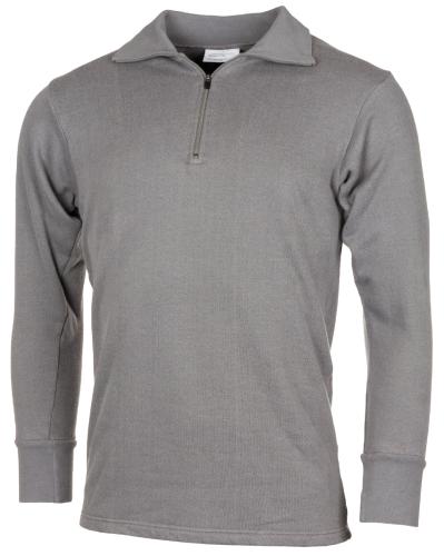 Artikelbild des Artikels “Holl. Rollkragenhemd, Plüsch, grau, mit RV, gebr. “