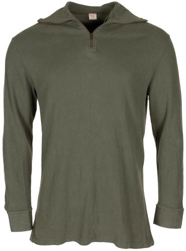 Artikelbild des Artikels “Franz. Trikothemd, F1, oliv, mit Reißverschluss, gebr. “