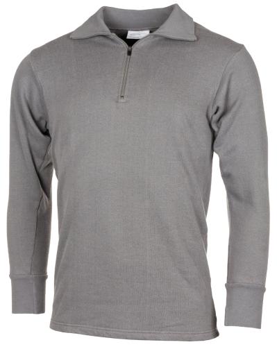 Image de l'article NL shirt manches longues, a/fermeture éclair, gris, comme neuf 