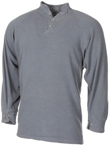 Artikelbild des Artikels “Dän. Trikothemd, grau, mit Knopfleiste, gebr. “