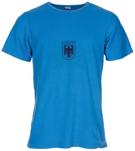 Artikelbild des Artikels “BW Sporthemd, blau, mit Adler, ungestempelt, gebr. “