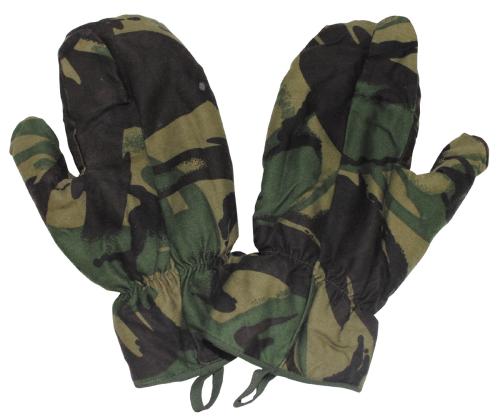 Artikelbild des Artikels “Brit. Fausthandschuhe, gebr., Schießfinger, DPM tarn “