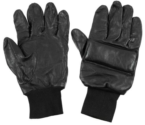 Artikelbild des Artikels “Brit. Lederhandschuhe, Knöchelschutz, schwarz, gebr., “