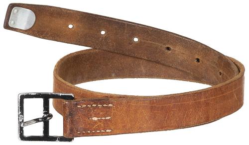 Artikelbild des Artikels “Schweiz. Hosengürtel, Leder, braun, 33 mm, gebr. “