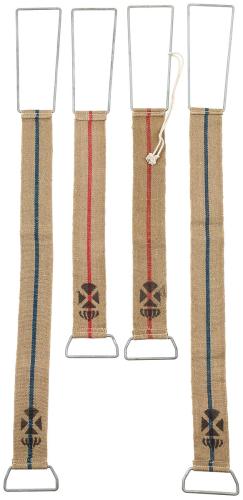 Artikelbild des Artikels “Schwed. Gurtbänder, Jute, mit Metallbügel, neuw. “