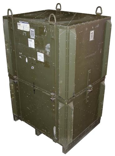 Artikelbild des Artikels “Brit. Transportbehälter, Alu, 2-teilig, gebr. “