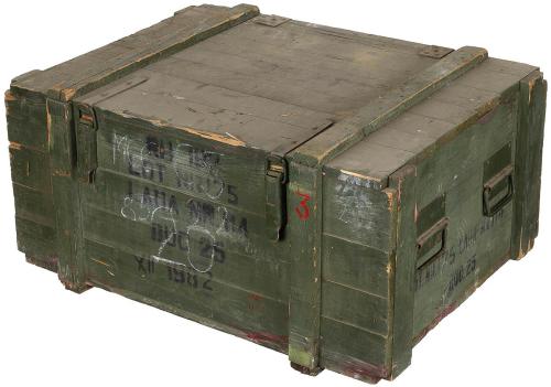 Artikelbild des Artikels “Ital. Holzkiste, oliv, gebr., “