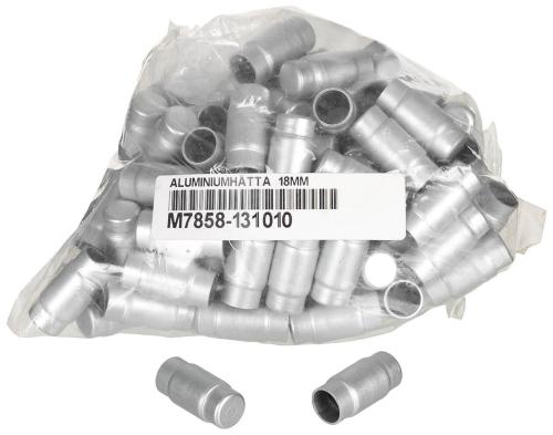Artikelbild des Artikels “Schwed. Aluminiumkappe, 18 mm, 100er Pack, neuw. “