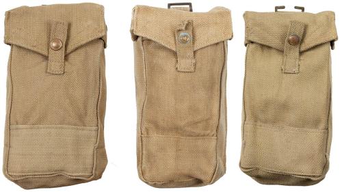 Product image of the product “GB Magazine Pouch, WK II, MKIII, canvas, brown, used ”